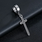 Mood roostevabast terasest ristkõrvarõngad punk ehted lahedatele naistele tüdrukutele sõprus kingitused aksessuaarid