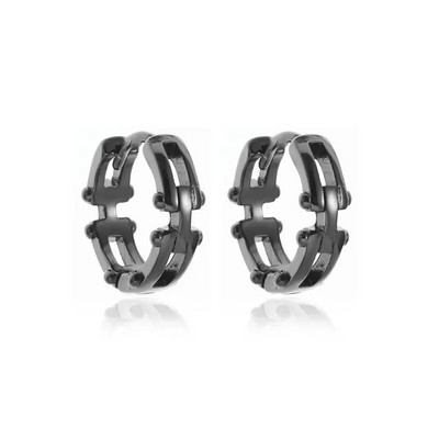 Vintage geomeetrilised ebakorrapärased kõrvarõngad hõbetatud kõrvarõngad hip hop tänavapeo ehted meestele ja naistele