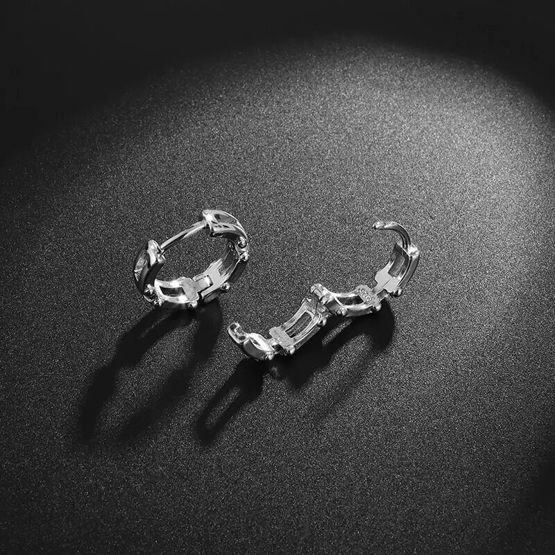 Vintage geomeetrilised ebakorrapärased kõrvarõngad hõbetatud kõrvarõngad hip hop tänavapeo ehted meestele ja naistele