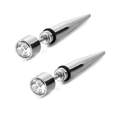 Kuuma kristallist keha augustamise kruvikõrvarõngad kivist roostevabast terasest kõrvarõngad naistele meestele