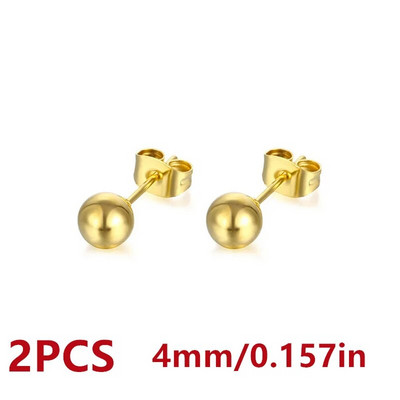 Vienkārša dizaina krelles, nerūsējošā tērauda auskari vīriešiem, sieviešu pamata pīrsingu auskaru rotaslietas