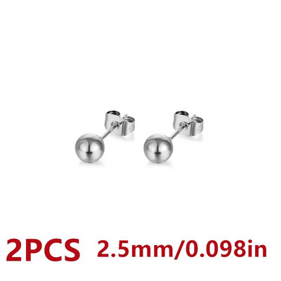 Vienkārša dizaina krelles, nerūsējošā tērauda auskari vīriešiem, sieviešu pamata pīrsingu auskaru rotaslietas