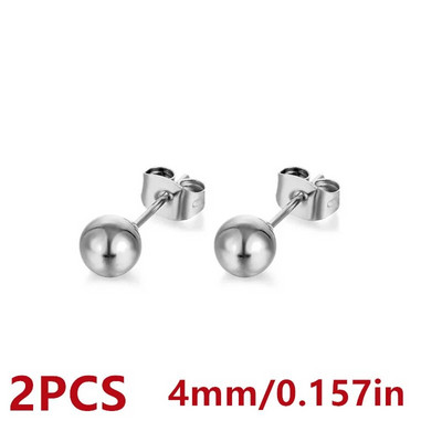 Vienkārša dizaina krelles, nerūsējošā tērauda auskari vīriešiem, sieviešu pamata pīrsingu auskaru rotaslietas