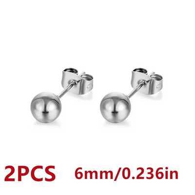 Vienkārša dizaina krelles, nerūsējošā tērauda auskari vīriešiem, sieviešu pamata pīrsingu auskaru rotaslietas