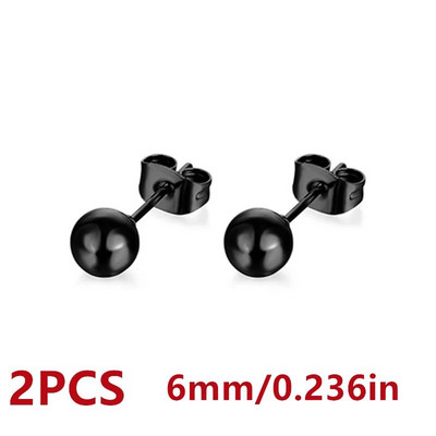 Vienkārša dizaina krelles, nerūsējošā tērauda auskari vīriešiem, sieviešu pamata pīrsingu auskaru rotaslietas