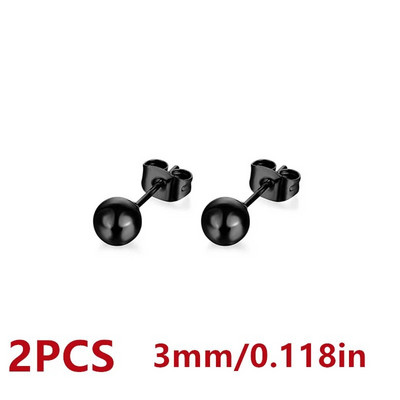 Vienkārša dizaina krelles, nerūsējošā tērauda auskari vīriešiem, sieviešu pamata pīrsingu auskaru rotaslietas