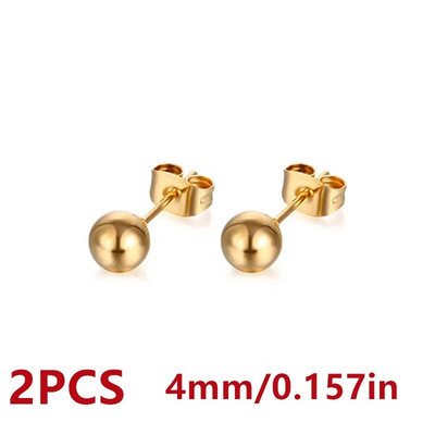 Vienkārša dizaina krelles, nerūsējošā tērauda auskari vīriešiem, sieviešu pamata pīrsingu auskaru rotaslietas