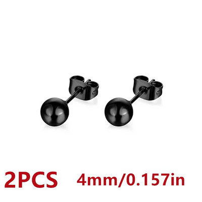 Vienkārša dizaina krelles, nerūsējošā tērauda auskari vīriešiem, sieviešu pamata pīrsingu auskaru rotaslietas