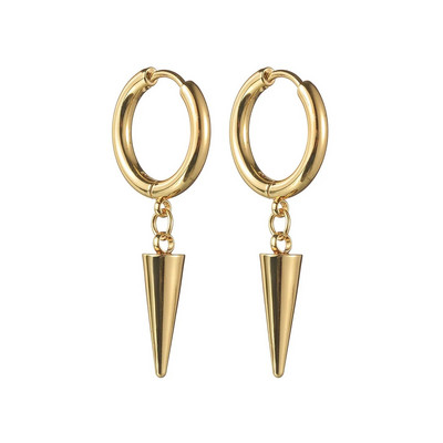 Punk Spike Rivet Drop Auskarai Moterims Nerūdijančio plieno Huggie Auskarai Auskarai Auskarai Auskarai Gotikiniai papuošalai Priedai