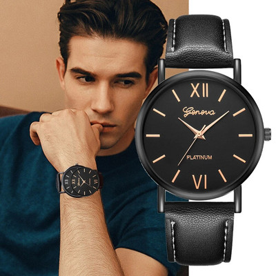 2023 мъжки часовник кожени спортни минимализъм мода розово злато циферблат кварц ежедневни електронни мъжки часовници мъжки часовник Orologio Uomo