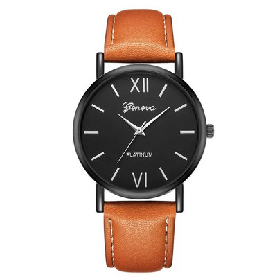 2023 Ceas Bărbați Piele Sport Minimalism Moda Aur Rose Cadran Quartz Ceasuri Electronice Casual Ceasuri Bărbați Ceas Orologio Uomo