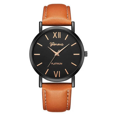 2023 Ceas Bărbați Piele Sport Minimalism Moda Aur Rose Cadran Quartz Ceasuri Electronice Casual Ceasuri Bărbați Ceas Orologio Uomo