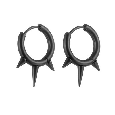 Punk σκουλαρίκια από ανοξείδωτο ατσάλι για άντρες Γυναικεία σκουλαρίκι για τρύπημα Punk Dangle Spikes