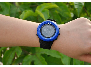 SENORS Външен мъжки часовник Спортен цифров дамски военен часовник Мъжки часовник Моден ръчен часовник Силиконова каишка LED часовник Електронен