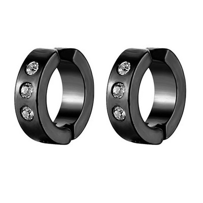 Uus moodne roostevabast terasest sinine ümmargune kõrvamansett naistele meestele peoehted kinnitusklamber kõrvarõngastele, kõrvarõngaste kingitused