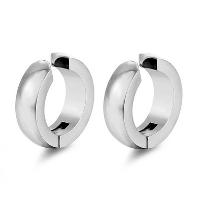 Uus moodne roostevabast terasest sinine ümmargune kõrvamansett naistele meestele peoehted kinnitusklamber kõrvarõngastele, kõrvarõngaste kingitused