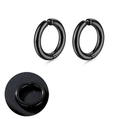 Uus moodne roostevabast terasest sinine ümmargune kõrvamansett naistele meestele peoehted kinnitusklamber kõrvarõngastele, kõrvarõngaste kingitused