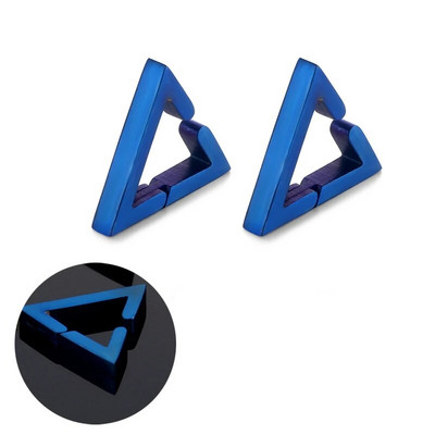 Uus moodne roostevabast terasest sinine ümmargune kõrvamansett naistele meestele peoehted kinnitusklamber kõrvarõngastele, kõrvarõngaste kingitused