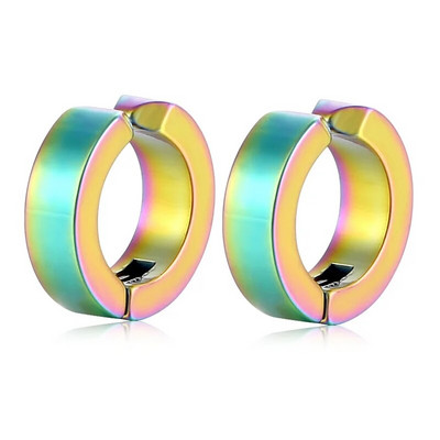 Uus moodne roostevabast terasest sinine ümmargune kõrvamansett naistele meestele peoehted kinnitusklamber kõrvarõngastele, kõrvarõngaste kingitused