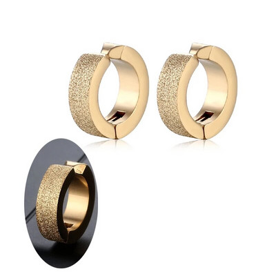 Uus moodne roostevabast terasest sinine ümmargune kõrvamansett naistele meestele peoehted kinnitusklamber kõrvarõngastele, kõrvarõngaste kingitused