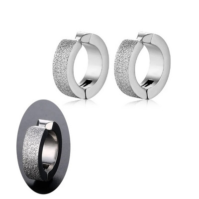 Uus moodne roostevabast terasest sinine ümmargune kõrvamansett naistele meestele peoehted kinnitusklamber kõrvarõngastele, kõrvarõngaste kingitused