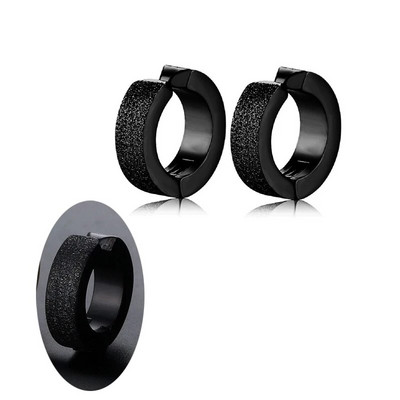 Uus moodne roostevabast terasest sinine ümmargune kõrvamansett naistele meestele peoehted kinnitusklamber kõrvarõngastele, kõrvarõngaste kingitused