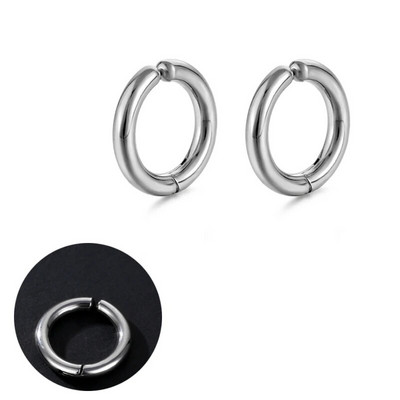 Uus moodne roostevabast terasest sinine ümmargune kõrvamansett naistele meestele peoehted kinnitusklamber kõrvarõngastele, kõrvarõngaste kingitused