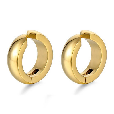 Uus moodne roostevabast terasest sinine ümmargune kõrvamansett naistele meestele peoehted kinnitusklamber kõrvarõngastele, kõrvarõngaste kingitused