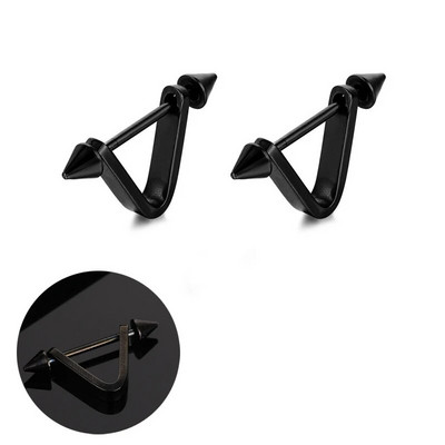 Σκουλαρίκια Punk Pierced από ανοξείδωτο ατσάλι για άνδρες Γυναικεία Gothic Arrow Piercing σκουλαρίκι διάτρησης κοσμήματα Δήλωση αξεσουάρ