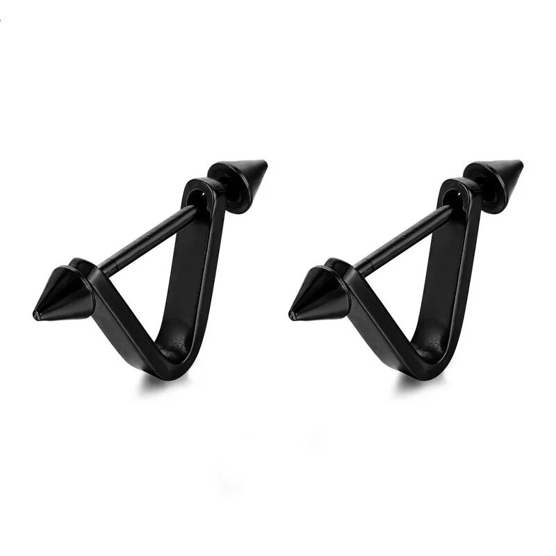 Σκουλαρίκια Punk Pierced από ανοξείδωτο ατσάλι για άνδρες Γυναικεία Gothic Arrow Piercing σκουλαρίκι διάτρησης κοσμήματα Δήλωση αξεσουάρ