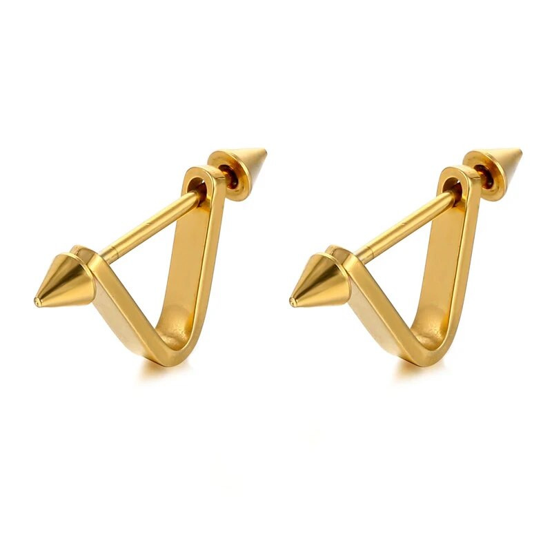 Σκουλαρίκια Punk Pierced από ανοξείδωτο ατσάλι για άνδρες Γυναικεία Gothic Arrow Piercing σκουλαρίκι διάτρησης κοσμήματα Δήλωση αξεσουάρ