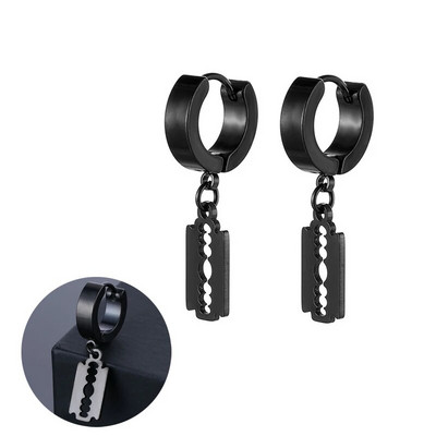 Dizainas Blade Pin Hoop Auskarai Papuošalai Dovanos Moterims Vyrams Vakarėlių Aksesuarai Nerūdijančio plieno pankų vintažiniai mergaičių auskarai Auskarai