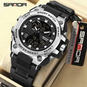 SANDA New G Style vyriškas skaitmeninis laikrodis karinis sportinis laikrodis vandeniui atsparus elektroninis rankinis laikrodis vyriškas laikrodis Relogio Masculino