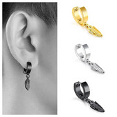 Madingi žiediniai auskarai Papuošalai Dovanos moterims Vyrams Vakarėlių aksesuarai Pankų nerūdijančio plieno auskarai Auskarai