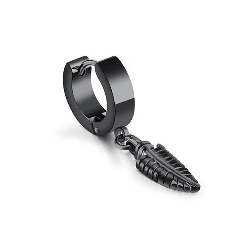 Madingi žiediniai auskarai Papuošalai Dovanos moterims Vyrams Vakarėlių aksesuarai Pankų nerūdijančio plieno auskarai Auskarai