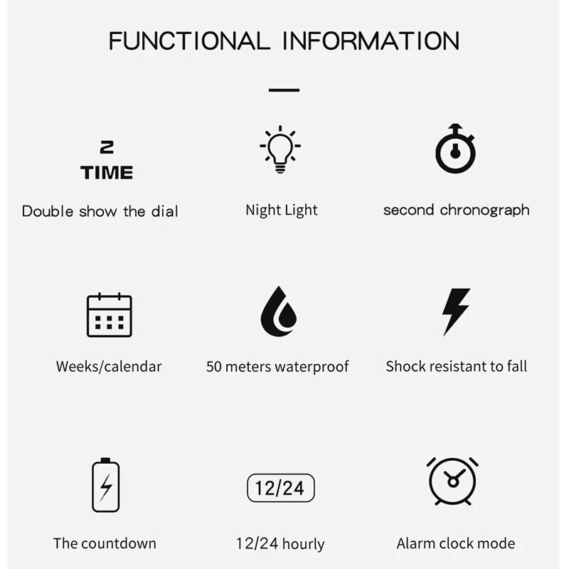 SANDA brändi digitaalne käekell naiste spordikronograaf-kalender Daami kvartskäekell 50 m veekindel naiste elektrooniline kell