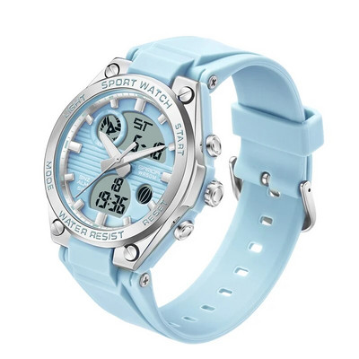 Meeste spordikellad Meeste kahe analoogekraaniga digitaalne elektrooniline käekell, mood naiste kvarts, veekindlad käekellad, poiss, tüdruk, kell