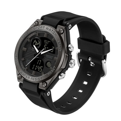 Meeste spordikellad Meeste kahe analoogekraaniga digitaalne elektrooniline käekell, mood naiste kvarts, veekindlad käekellad, poiss, tüdruk, kell