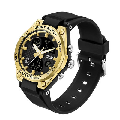 Meeste spordikellad Meeste kahe analoogekraaniga digitaalne elektrooniline käekell, mood naiste kvarts, veekindlad käekellad, poiss, tüdruk, kell