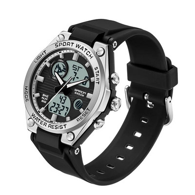 Meeste spordikellad Meeste kahe analoogekraaniga digitaalne elektrooniline käekell, mood naiste kvarts, veekindlad käekellad, poiss, tüdruk, kell