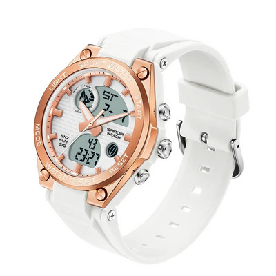 Meeste spordikellad Meeste kahe analoogekraaniga digitaalne elektrooniline käekell, mood naiste kvarts, veekindlad käekellad, poiss, tüdruk, kell