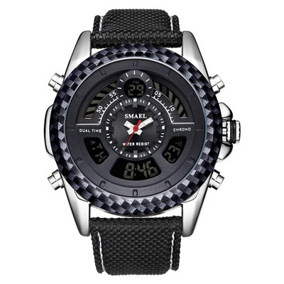 Digitaalsed meeste käekellad sõjaväelased SMAEL LED-kellad Käevõru Tasuta kohaletoimetamine Elektroonilised 1369 Lahedad meeste veekindlad spordikellad