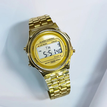 Мъжки часовник Класически стоманени LED цифрови часовници Алармен хронограф Електронен спортен ръчен часовник за мъже Жени erkek kol saati