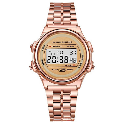 Ceas de bărbați Ceasuri digitale clasice din oțel cu LED Alarma Cronograf Ceas de mână sport electronic Ceas pentru bărbați Femei erkek kol saati