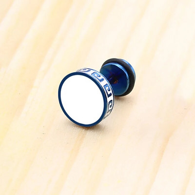 1 vnt. Aukštos kokybės apvalios formos vintažiniai auskarai vyrams Moterims Unisex Madingi titano plieno papuošalai vakarėliui ausų papuošalai