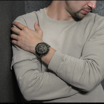 2023 Кварцови ръчни часовници Спорт SMAEL Военен армейски часовник Аларма с двоен дисплей LED електронен часовник 8069 Водоустойчиви часовници за мъже