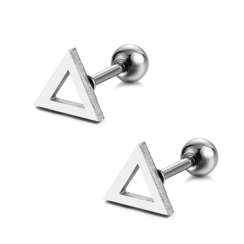 Γεωμετρικά σκουλαρίκια από ανοξείδωτο ατσάλι Μίνι Στρογγυλά Σκουλαρίκια Αστέρι για Γυναικεία Ανδρικά Πανκ Vintage Σκουλαρίκια Cute Girls Party Ανδρικά κοσμήματα