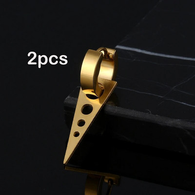 Πανκ Γεωμετρικά Σκουλαρίκια Γυναικεία Ανδρικά Κοσμήματα Γούρια Σκουλαρίκι από ανοξείδωτο ατσάλι Κοίλο Piercing