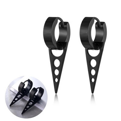 Πανκ Γεωμετρικά Σκουλαρίκια Γυναικεία Ανδρικά Κοσμήματα Γούρια Σκουλαρίκι από ανοξείδωτο ατσάλι Κοίλο Piercing