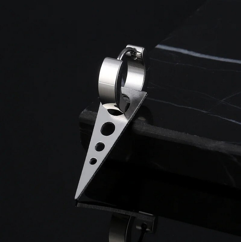 Πανκ Γεωμετρικά Σκουλαρίκια Γυναικεία Ανδρικά Κοσμήματα Γούρια Σκουλαρίκι από ανοξείδωτο ατσάλι Κοίλο Piercing